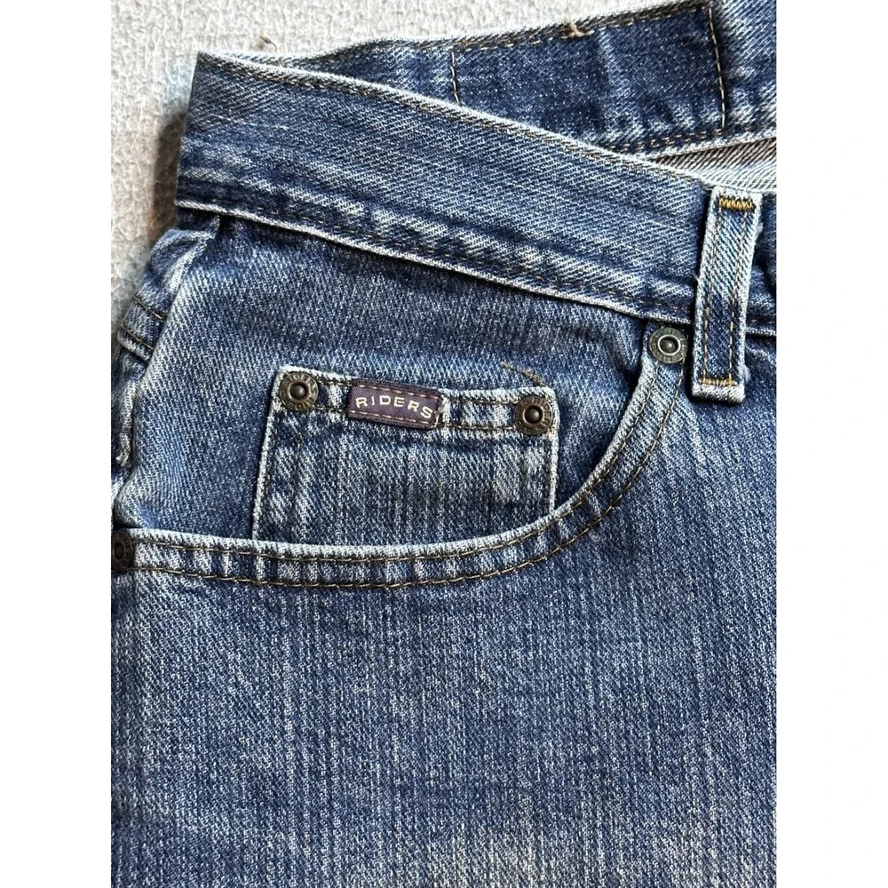 Vintage‎ Riders by Lee Straight Leg Jeans Womens 12L Medium Wash Blue Denim 90s